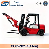 Grúa de Brazo Volante Jiangwei Nueva de 2.3 Toneladas, Componentes Principales de Alta Calidad: Caja de Cambios, Motor, Bomba, Rodamientos, Engranajes, Altura de Elevación de 10.4m