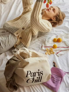 Bolsas de Compras de Lona de Algodón Reciclado con Logotipo Personalizado de Fábrica, Bolsas de Lona Lisas para Supermercado con Asa - Product Image 4