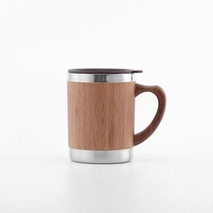 แก้วกาแฟแบบพกพา สแตนเลสหุ้มไม้ไผ่ สำหรับเดินทาง ผลิตตามสั่ง ขายส่ง - Product Image 5