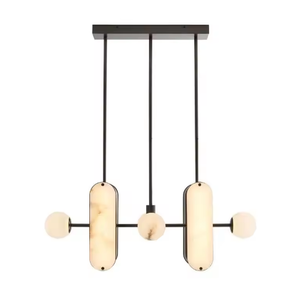 Nhà Hàng Ánh Sáng Mặt Dây Chuyền Sang Trọng Hiện Đại Bằng Đá Cẩm Thạch Đèn Thiết Kế Dài Bàn Ăn Thanh Nghiên Cứu Ý Phong Cách 2025 Mới Mô Hình - Product Image 6