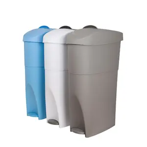 Slim Jim Custom Color Space Saving Household Storage PP Garbage Bin With Pedal European Trash Can