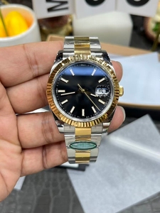Customized brand logo round fashionable business watch with multi-functional calendar, stainless steel mechanical watch - Product Image 3