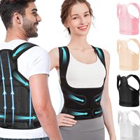 Ceinture de soutien lombaire et d'épaule réglable et respirante pour hommes et femmes, correcteur de posture, soutien dorsal
