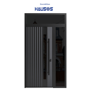 Moderna <span class=keywords><strong>porta</strong></span> in acciaio inox con ingresso principale <span class=keywords><strong>porta</strong></span> di sicurezza <span class=keywords><strong>porta</strong></span> in acciaio con sidelite destra specchio di poppa - Product Image 1