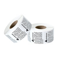 Vente chaude Autocollant adhésif en papier artistique personnalisé imperméable avec avertissement de fragilité, rouleau de haute qualité, impression UV, logo privé, ordinateur, caméra