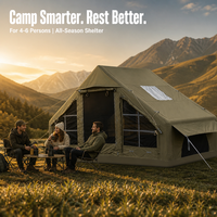 Tente gonflable de haute qualité en tissu Oxford 420D imperméable, grand espace pour le camping en plein air, les voyages et les pique-niques