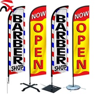 Kit de drapeau plume en forme de larme avec mât et sacs de transport, bannière publicitaire imperméable pour la promotion de l'ouverture d'un magasin ou d'une entreprise
