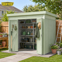Abri de jardin en acier SEEYES, garage métallique extérieur, abri utilitaire pour patio et pelouse, porte verrouillable, vente directe usine, marque privée OEM ODM