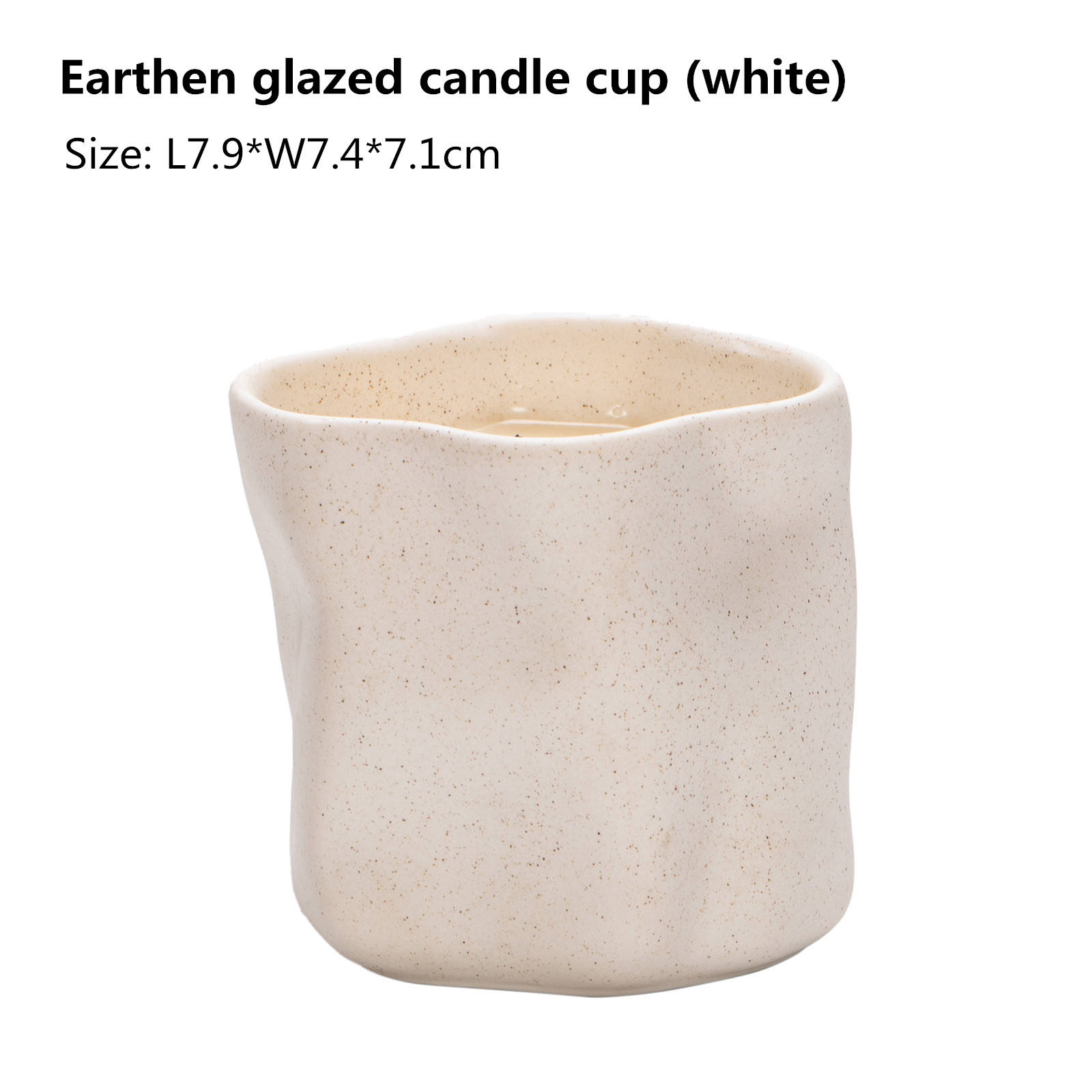 Earthen glazed -white