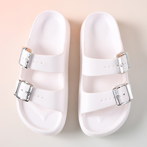 Women's Summer EVA Thick Soled Buckle Sandals Anti <b>Slip</b> Open Toe <b>Slides</b> For Beach Wear - Product Image 4