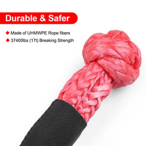 Suministro Exclusivo Transfronterizo, Grilletes Sintéticos Suaves con Resistencia a la Rotura de 38,000 lb, 1/2\" X 22\", Funda Protectora, Cuerda de Seguridad - Product Image 3