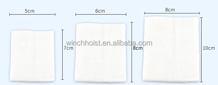 MS09 5*7-8 layers self-adhesive dressing degreased medical gauze wound dressing breathable dental gauze