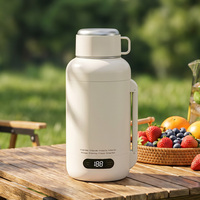 Bouilloire électrique portable grande capacité 1L, isolée sous vide, chauffe rapidement