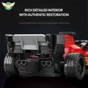 Reobrix 663 1:24 Voiture de course <span class=keywords><strong>F1</strong></span>, modèle <span class=keywords><strong>miniature</strong></span> à l'échelle, super voiture, blocs de construction, ensembles de blocs de construction de voiture de course <span class=keywords><strong>F1</strong></span> - Product Image 4
