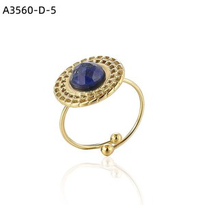 Anillo de Moda con PIEDRA NATURAL A3560 para Mujer, Joyería de Alta Calidad - Product Image 2