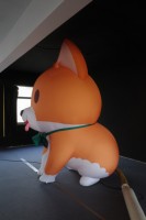 Mascotte de chien géante personnalisée, modèle de chiot gonflable mignon, ballon publicitaire