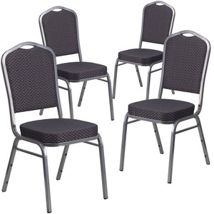 Chaise de mariage, mobilier d'hôtel, chaise de banquet empilable, chaise de salle à manger bon marché, chaise d'événement en tissu rouge - Product Image 4