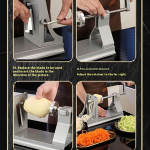 Измельчитель овощей, спирализатор, слайсер, резак для обработки фруктов - Product Image 5