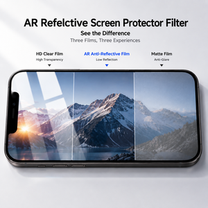 ฟิล์มกันรอยแบบสะท้อนแสง AR สำหรับ iPhone 18/17 ซีรีส์  บางเฉียบ ติดตั้งง่าย ไม่มีฟองอากาศ - Product Image 1