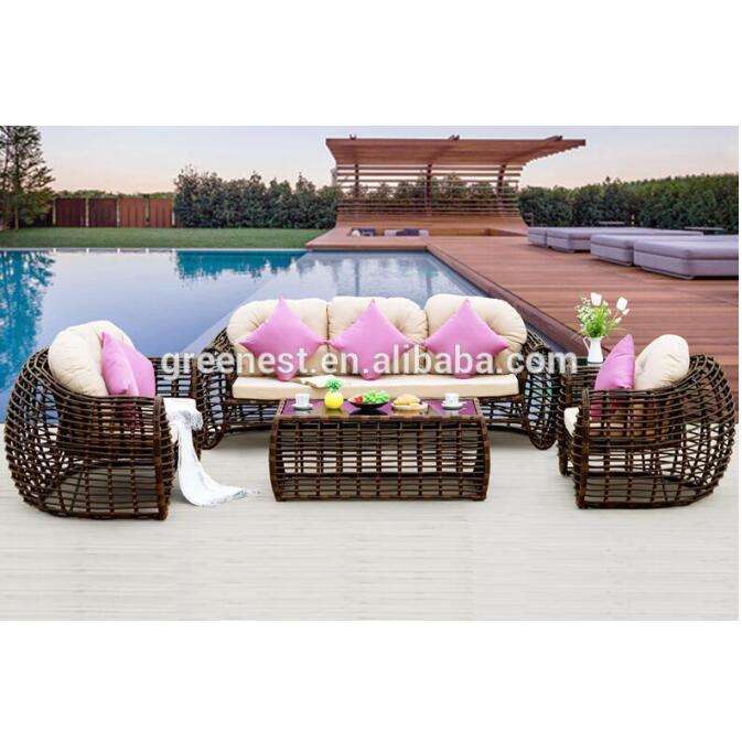High Quality Philippines Bamboo and Rattan Furniture Outdoor Leisure Sofas