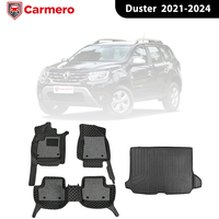 Accessoires de voiture, tapis de voiture 7D de luxe à double couche avec tapis en spirale, personnalisation en usine, vente en gros pour Renault Duster 2021-2024