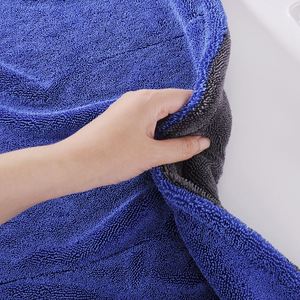 Serviette de séchage épaisse en microfibre écologique à double boucle torsadée 1200 g/m² pour l'entretien automobile et l'utilisation en extérieur - Product Image 2