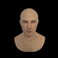Masque en silicone réaliste personnalisable, masque de célébrité, masque de simulation de tête entière pour homme, pour les fêtes d'Halloween, accessoires réutilisables