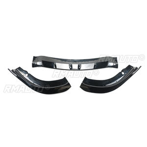 Juego de 3 Piezas de Alerón Delantero para Chrysler 300 C S SRT 2016-2023, Divisor de Parachoques, Kit de Carrocería de Fibra de Carbono Negro Brillante - Product Image 6