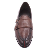 Chaussures habillées décontractées pour hommes en cuir PU microfibre style britannique classique, de luxe, à boucle moine, à enfiler, antidérapantes, collection automne légère