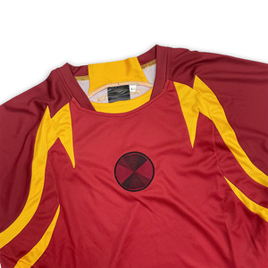 Camisetas de Fútbol Retro Estilo Urbano Personalizadas OEM, de Secado Rápido, Transpirables, de Poliéster Tejido, Talla Grande - Product Image 4