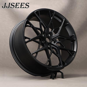 Ruedas Forjadas JJSEES en Negro Brillante de 17" 18" 19" 20" 21" 5x100 5x105 5x108 5x110 5x112 PCD para <span class=keywords><strong>BMW</strong></span> <span class=keywords><strong>Serie</strong></span> <span class=keywords><strong>3</strong></span> M2 M3 M4 <span class=keywords><strong>E46</strong></span> F15 F30 - Product Image 2