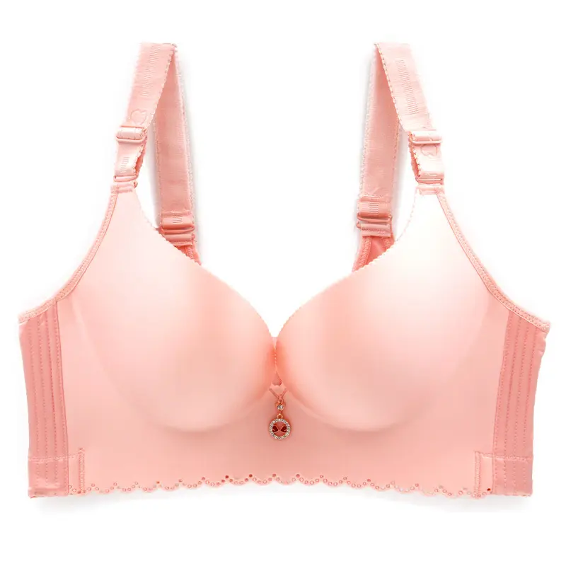 Reggiseno Extra Large taglie forti plus oversize per ragazze superficie lucida senza graffio wireless grande tazza sottile push up biancheria intima