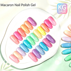 Vernis à ongles gel UV pastel macaron personnalisé pour marque privée, couleur bonbon KG, gel pour nail art printemps-été, vente en gros DIY - Product Image 3