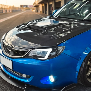 ฝากระโปรงคาร์บอนไฟเบอร์ประสิทธิภาพสูงสำหรับ Impreza GRB GVB STI VRS ปี 2008-2014 รุ่นใหม่ สีดำ ตาข่ายแบบ Bolt-On พร้อมน็อต สำหรับการแข่งแรลลี่ - Product Image 3