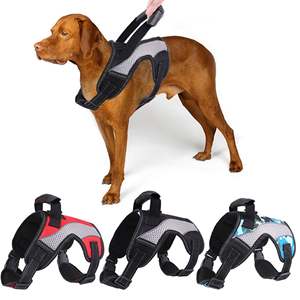 KBOOK Harnais tactique réfléchissant réglable pour petits chiens de taille moyenne sans traction avec poignée pour l'entraînement à la marche - Product Image 1