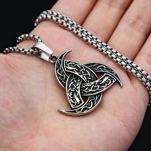 Yunnique-collar con colgante de acero inoxidable con tótem solar vikingo, diseño geométrico unisex, joyería de regalo - Product Image 4