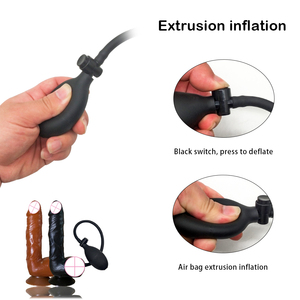 Gonfiabile L3 Dildo corpo <span class=keywords><strong>sicuro</strong></span> culo giocattolo anale Plug <span class=keywords><strong>sesso</strong></span> per adulti <span class=keywords><strong>sesso</strong></span> uomini e donne realistico tocco pene grande - Product Image 6