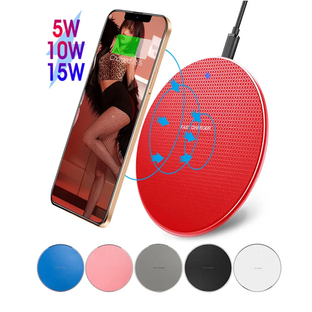 Low Price Wholesale Custom LOGO Desk 5W 10W 15W Mobile Phone Wireless Charger Station