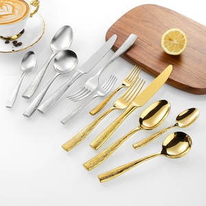 Vente en gros usine – Ensemble de couverts de luxe en acier inoxydable 304, design miroir poli, style européen, pour steak, couteau, fourchette et cuillère - Product Image 5