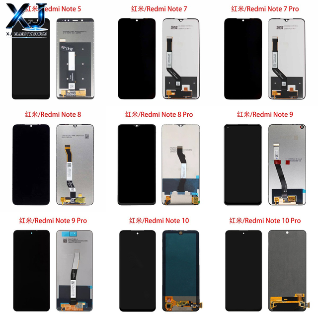 XJ Mobile Phone Display for Redmi Note 8/9/10/11 Pro High Brightness In-cell Touch Screen Replacement with 1 Year Warranty