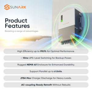 Inversor Híbrido de Onda Sinusoidal Pura de 10kW 15kW con Múltiples Protecciones de Seguridad para Dispositivos Electrónicos Domésticos Sensibles y Estabilidad de Energía - Product Image 3