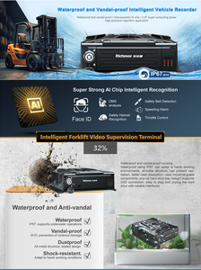 Richmor AI MDVR videoregistratore digitale impermeabile per carrelli elevatori a prova di vandalo sicurezza di guida sistemi di monitoraggio opzionale DSM BSD - Product Image 2