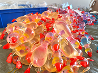 Jouet anti-stress en forme de canard transparent, mignon et moelleux, à presser, pour un plaisir sensoriel