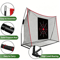 10x7ft Golf-Übungsnetze mit Rasenmatten Golf-Trainingsnetz Tolles Geschenk für Väter, Ehemänner und professionelle Golfer