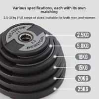 Disques de musculation en fonte 20 kg, écologiques et durables, revêtement caoutchouc, grand trou avec poignées, pour usage commercial