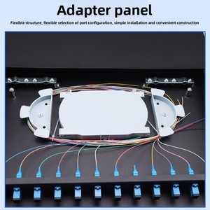 New <span class=keywords><strong>12</strong></span>-<span class=keywords><strong>Port</strong></span> <span class=keywords><strong>12</strong></span>-core SC fiber optic Patch Panel Pull-out Flip-Top đóng cửa Viễn thông cấp ODF 1U cho FTTH gói đầy đủ miễn phí - Product Image 3