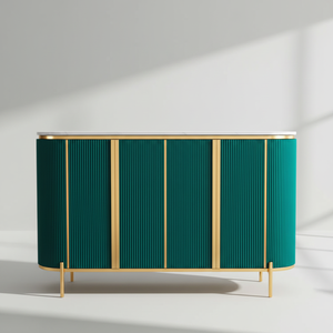 Moderno y Elegante Mueble de Almacenamiento para Entrada de 4 Puertas, Ahorra Espacio, Duradero, Aparador de Madera, Mueble Separador para Sala de Estar - Product Image 2