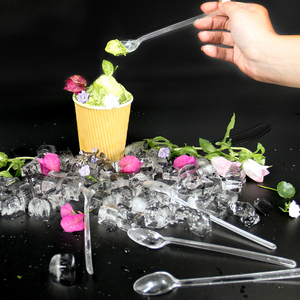 OEM Pp/PS/Pla a granel grado alimenticio barato desechable plástico helado cuchara de Soda cuchara de café - Product Image 6