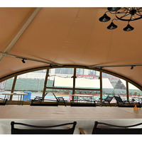2024 yunshang extérieur luxe verre hôtel Glamping Safari tente avec salle de bain pour Eco Resort Tented Lodge