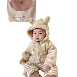 K-Style Ins coton Outwear garçons filles automne hiver en peluche épaissie à capuche mignon bébé vêtements vestes d'hiver pour enfants - Product Image 1